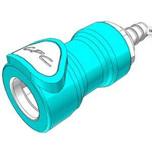 Coupleur CPC Zéro Goutte Cannelé Tube 6.4 En ABS Joint EPDM- Bag 25-