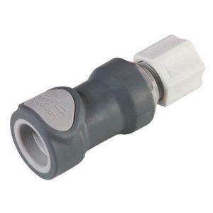 Coupleur CPC Zéro Goutte À Coiffe 12.7 OD Polypropylène Gris - Bag 10