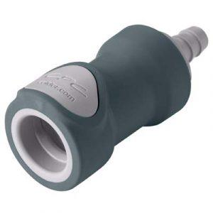 Coupleur CPC Zéro Goutte Cannelé D 9.5mm OD Polypropylène Gris - Bag 10