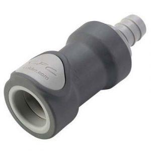 Coupleur CPC Zéro Goutte Cannelé D 12.7 OD Polypropylène Gris - Bag 10