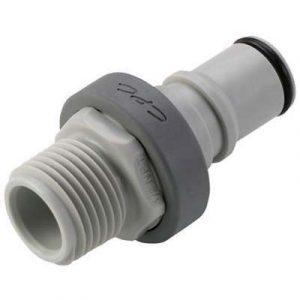 Embout CPC Zéro Goutte Fileté 1/2''NPT Polypropylène Gris - Bag 10
