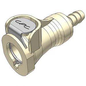 Coupleur polypropylène - DN 6.4 - Cannelé pour tube 6.4mm - Bag 25 -