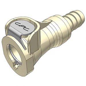 Coupleur polypropylène - DN 6.4 - Cannelé pour tube 9.5mm - Bag 25 -