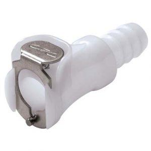 Coupleur Acétal - DN 6.4 - Cannelé pour tube 9.5mm - Bag 25 -