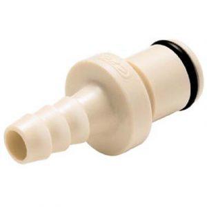 Embout Polypropylène. - DN 6.4 - Cannelé pour tube 6.4mm - Bag 25 -