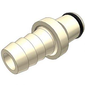 Embout Polypropylène. - DN 6.4 - Cannelé pour tube 9.5mm - Bag 25 -