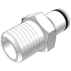 Embout Acétal - DN 6.4 - Fileté 1/4" NPT - Bag 25 -