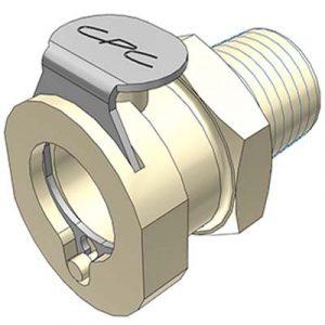 Coupleur polypropylène - DN 6.4 - A Clapet Fileté 1/4" NPT - Bag 25 -