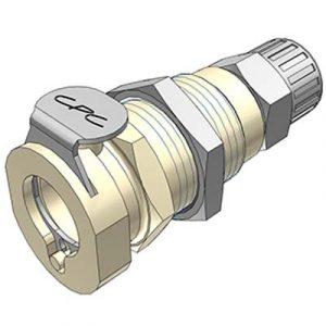 Coupleur Polypropylène - DN 6.4 - Clapet - Traversée de Cloison - Coiffe 6.4X9.5 - Joint EPDM - Bag 25