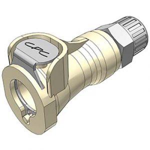 Coupleur polypropylène - DN 6.4 - A Clapet À Coiffe pour tube 6.4X9.5mm - Bag 25 -
