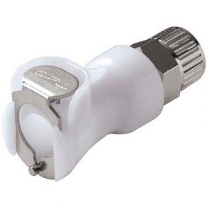 Coupleur Acétal - DN 6.4 - A Clapet À Coiffe pour tube 6.4X9.5mm - Bag 25 -