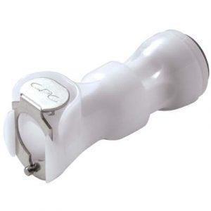 Coupleur Acétal - DN 6.4 - Clapet Raccord Instantané D 9.5mm OD - Bag 25 -