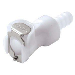 Coupleur Acétal - DN 6.4 - A Clapet Cannelé pour tube 7.9mm - Bag 25 -