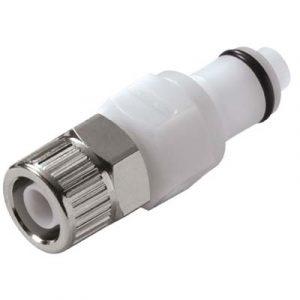 Embout Acétal - DN 6.4 - A Clapet À Coiffe pour tube 6.4X9.5mm - Bag 25 -