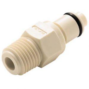 Embout Polypropylène - DN 6.4 - A Clapet Fileté 1/4" NPT - Bag 25 -