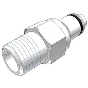 Embout Acétal - DN 6.4 - A Clapet Fileté 1/4" BSPT - Bag 25 -