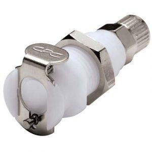 Coupleur Acétal - DN 3.2 - Traversée de Cloison - À Coiffe pour tube 2.5X4mm - Bag 25 -