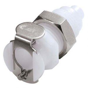 Coupleur Acétal - DN 3.2 - Traversée de Cloison - Cannelé pour tube 1.6mm Int. - Bag 25 -