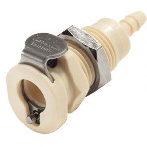 Coupleur Polypropylène - DN 3.2 - Traversée de Cloison - Cannelé pour tube 3.2mm Int. - Bag 25 -