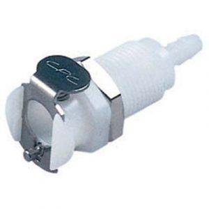 Coupleur Acétal - DN 3.2 - Traversée de Cloison - Cannelé pour tube 3.2mm Int. - Bag 25 -