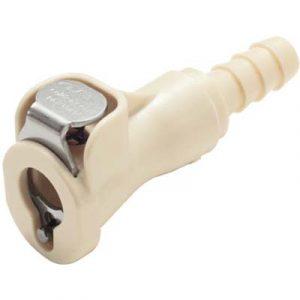 Coupleur Polypropylène - DN 3.2 - Cannelé pour tube 6.4mm Int - Bag 25 -