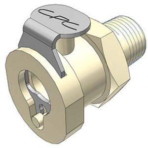 Coupleur Polypropylène - DN 3.2 - A Clapet - Fileté 1/8" NPT - Bag 25