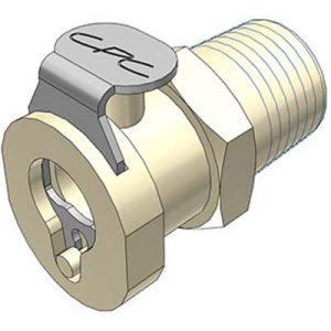 Coupleur Polypropylène - DN 3.2 - à Clapet - Fileté 1/4" BSPT - Bag 25