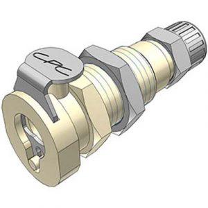 Coupleur Polypropylène - DN3.2 - Clapet Traversée de Cloison. Coiffe 4.3X6.4mm - Bag 25 -