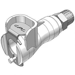 Coupleur Acétal - DN 3.2 - à Clapet  - À Coiffe pour tube 2.5X4mm - Bag 25 -