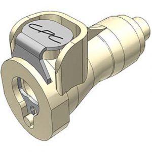 Coupleur Polypropylène - DN 3.2 - à Clapet - Cannelé pour tube 1.6mm Int - Bag 25 -