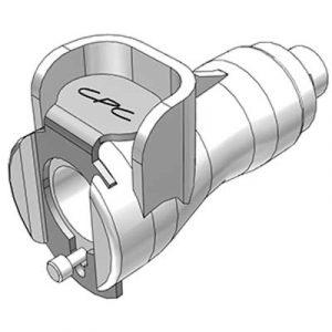 Coupleur Acétal - DN 3.2 - à Clapet - Cannelé pour tube 1.6mm Int - Bag 25 -