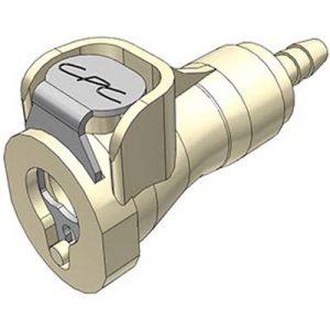 Coupleur Polypropylène - DN 3.2 - à Clapet - Cannelé pour tube 3.2mm Int - Bag 25 -