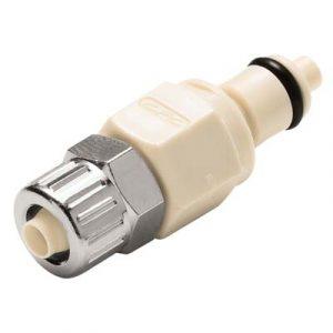 Embout Polypropylène - DN 3.2 - à Clapet  - À Coiffe pour tube 4.3X6.4mm Int - Bag 25 -