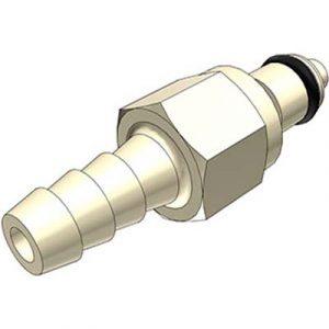 Embout Polypropylène  - DN 3.2 - à Clapet - Cannelé pour tube 6.4mm Int - Bag 25 -