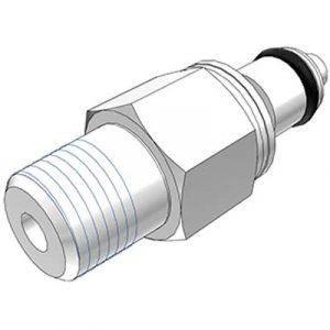 Embout Acétal - DN 3.2 - à Clapet - Fileté 1/8" NPT - Bag 25