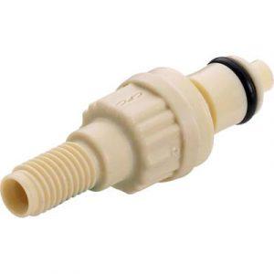Embout Polypropylène - DN 3.2 - à Clapet - Fileté 1/4"28UNF - Bag 25