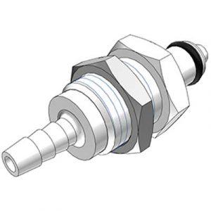 Embout Acétal - DN 3.2 - Clapet Traversée de Cloison - Cannelé pour tube 3.2 Int - Bag 25