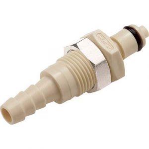 Embout Polypropylène - DN 3.2 - Clapet Traversée de Cloison - Cannelé pour tube 6.4 Int - Joint Epdm - Bag 25