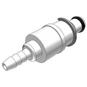 Embout Acétal - Spécial Plaque - DN 3.2 - Clapet Cannelé pour tube 3.2mm Int - Bag 10 -