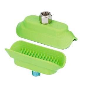 Ventouse Plate Oblongue Concave 35X100-Si Trans 50 Shore-Fileté 1/4"-MOQ100