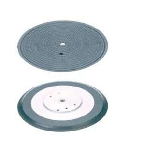 Ventouse Plate - Ø150 - EPDM Gris 55 Shore - Taraudé 1/2"