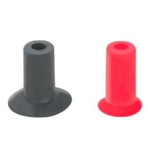 Ventouse Plate - Ø3.5 En Silicone Rouge Avec Insert Fileté M5