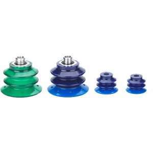 Ventouse 2.5 Soufflets - Ø53 - Polyuréthane Bi-Dureté 30/60 Shore Bleu